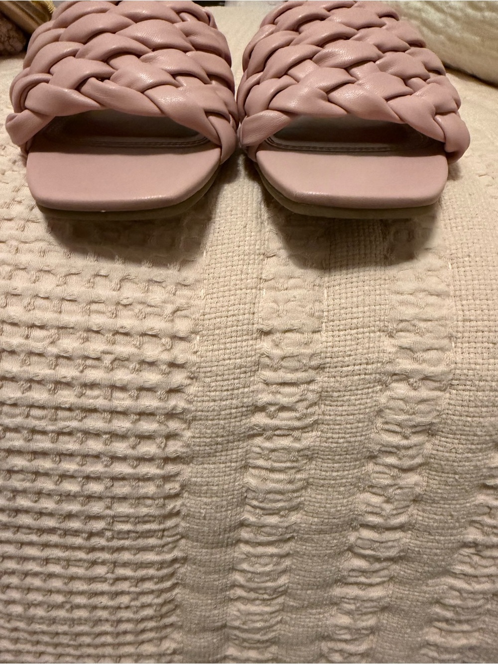 ⛔️CUSHIONAIRE Aramis Woven Slide Sandal Size 8.5 GUC - Picture 10 of 12